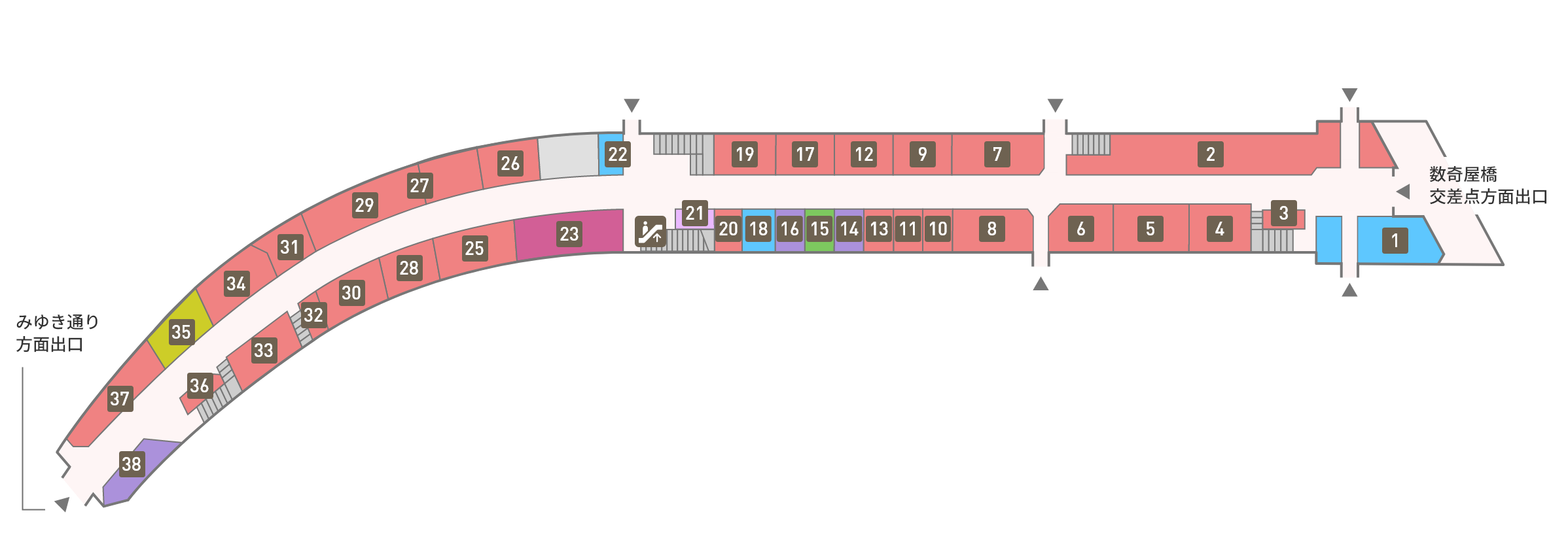 1F フロアマップ